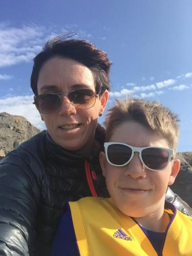 Jenný Hólmsteinsdóttir and my son